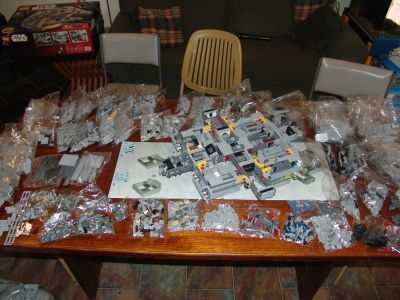Lego Millenium Falcon 10179 - in progress on Boxing Day