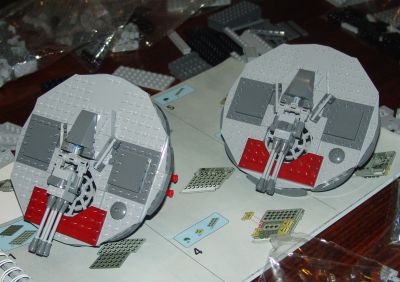 Lego Millenium Falcon 10179 - the gunnery covers